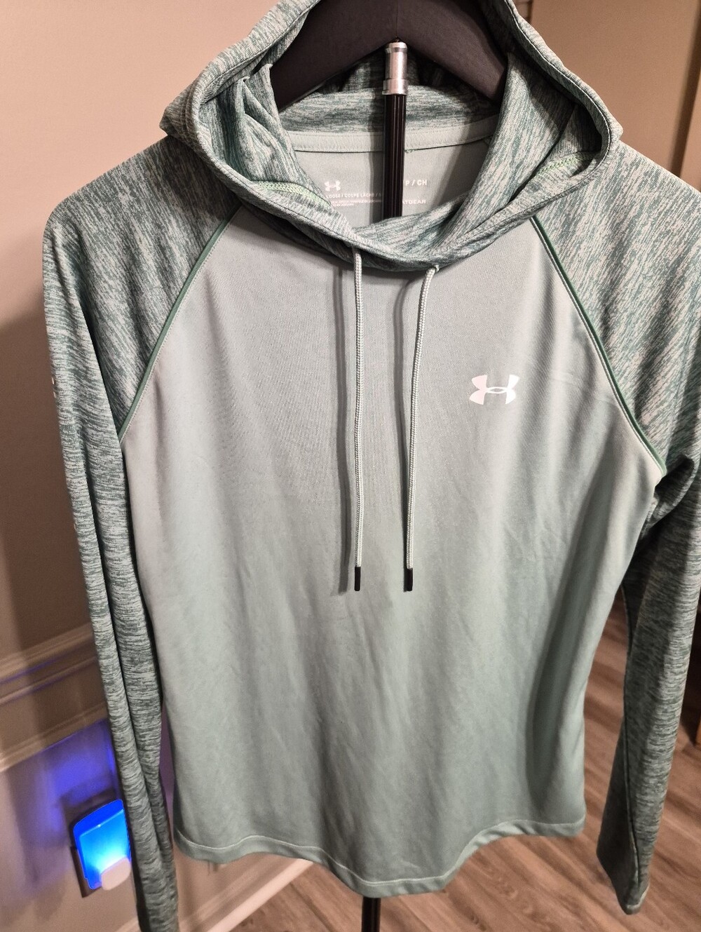 Under Armour Women's Light Green Hooded Performance Sweater